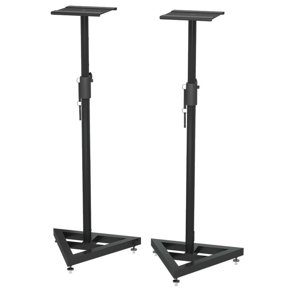 Ausinės Behringer SM5002 – studijinių monitorių stovų rinkinys su aukščio reguliavimu