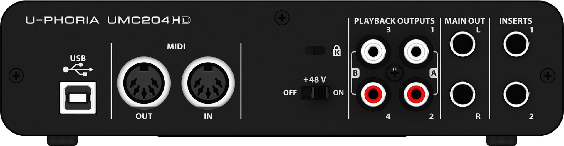 Garso plokštė Behringer UMC204HD