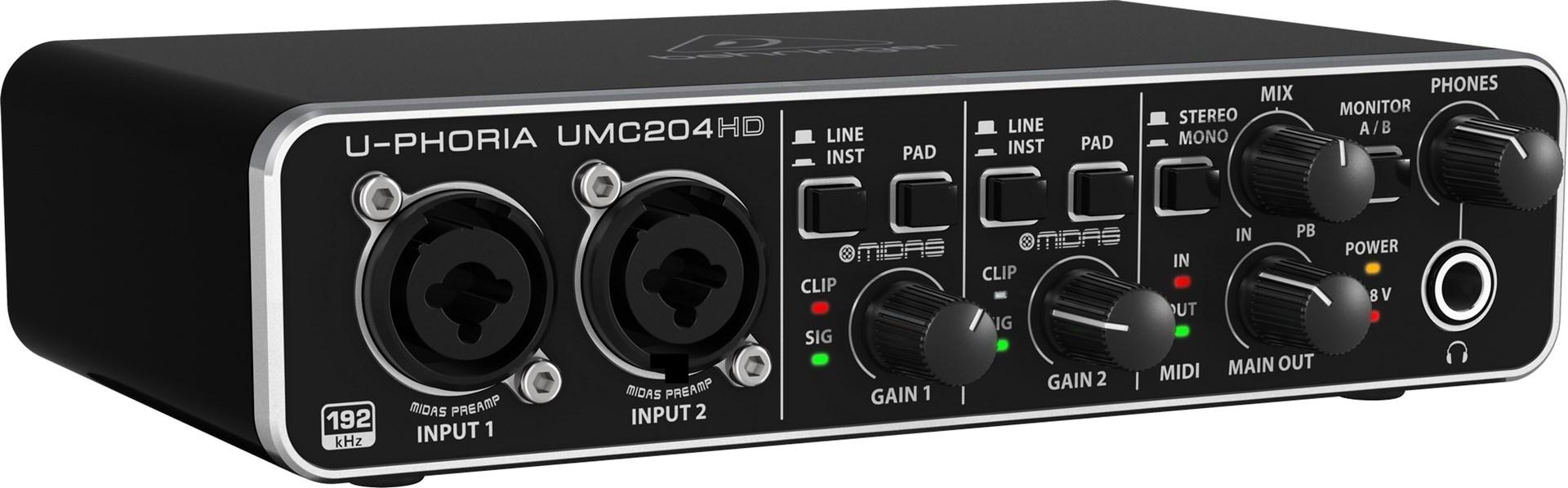 Garso plokštė Behringer UMC204HD