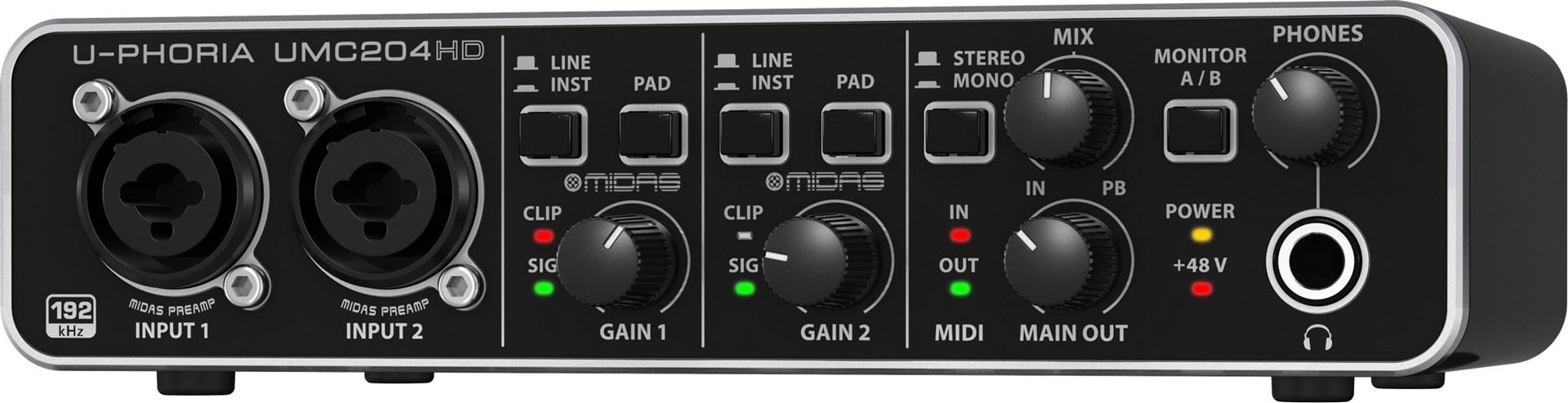 Garso plokštė Behringer UMC204HD