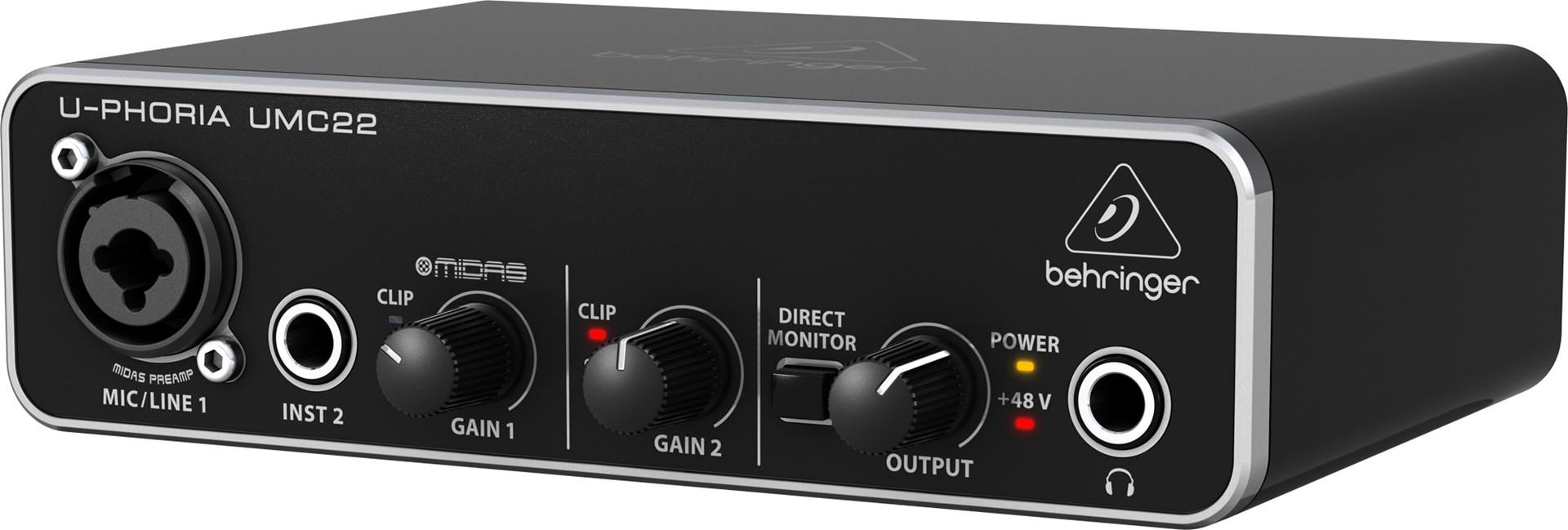 Garso plokštė Behringer UMC22