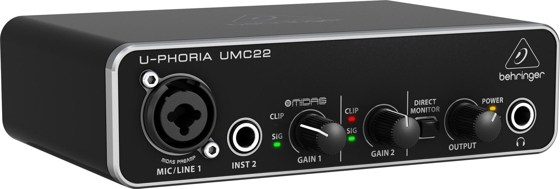 Garso plokštė Behringer UMC22