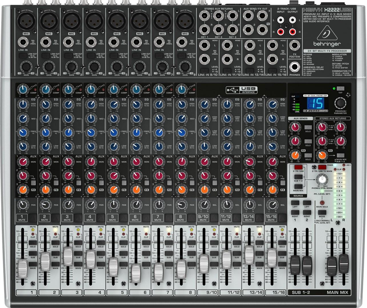 GArso Pultas - Behringer XENYX X2222USB 22 Kanalai