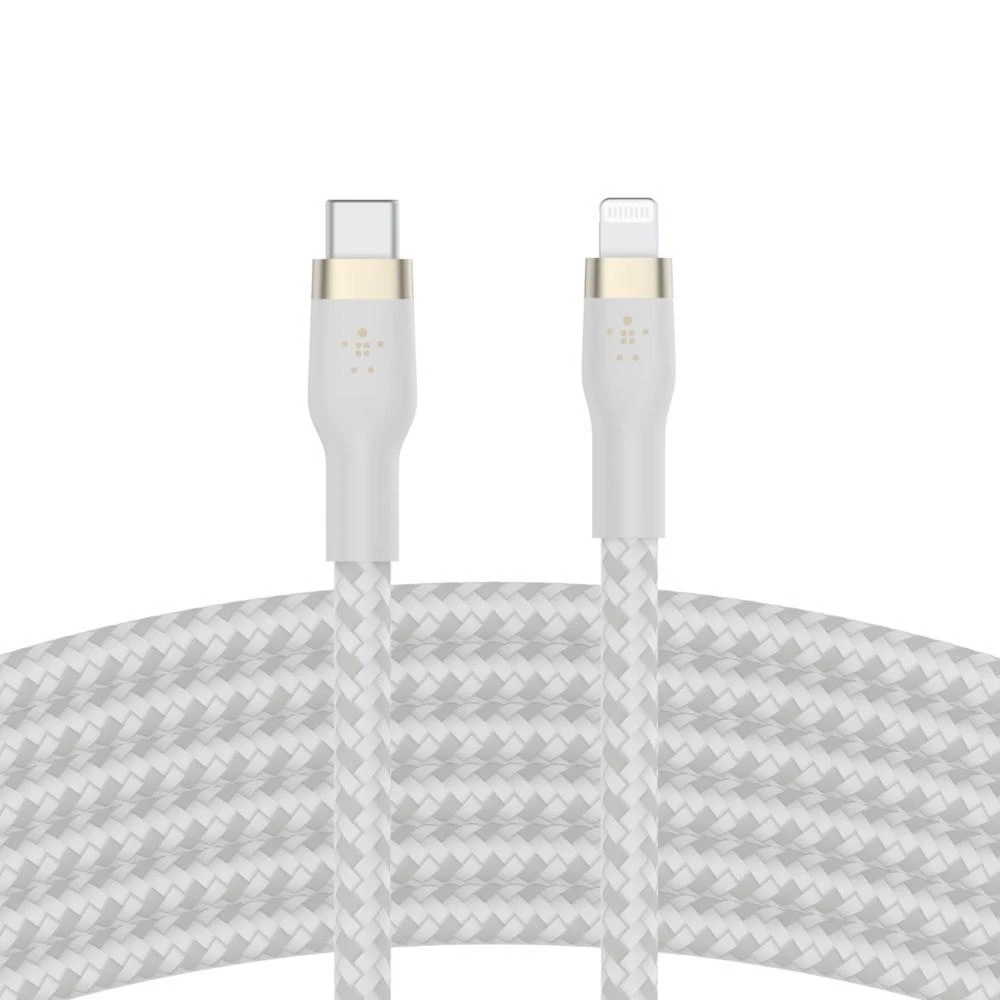 USB Laidas - Belkin Lightning į USB C 3m Baltas