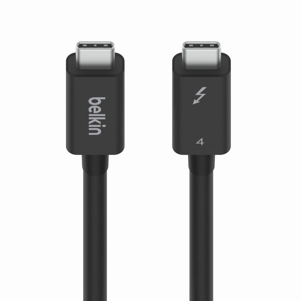 USB-C kabelis - Belkin 2m 40gbps juodas