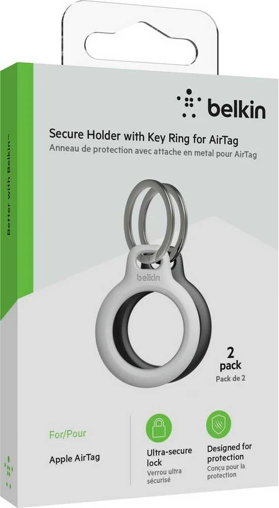 Dėklas Belkin ant airtag raktams - balta ir juoda