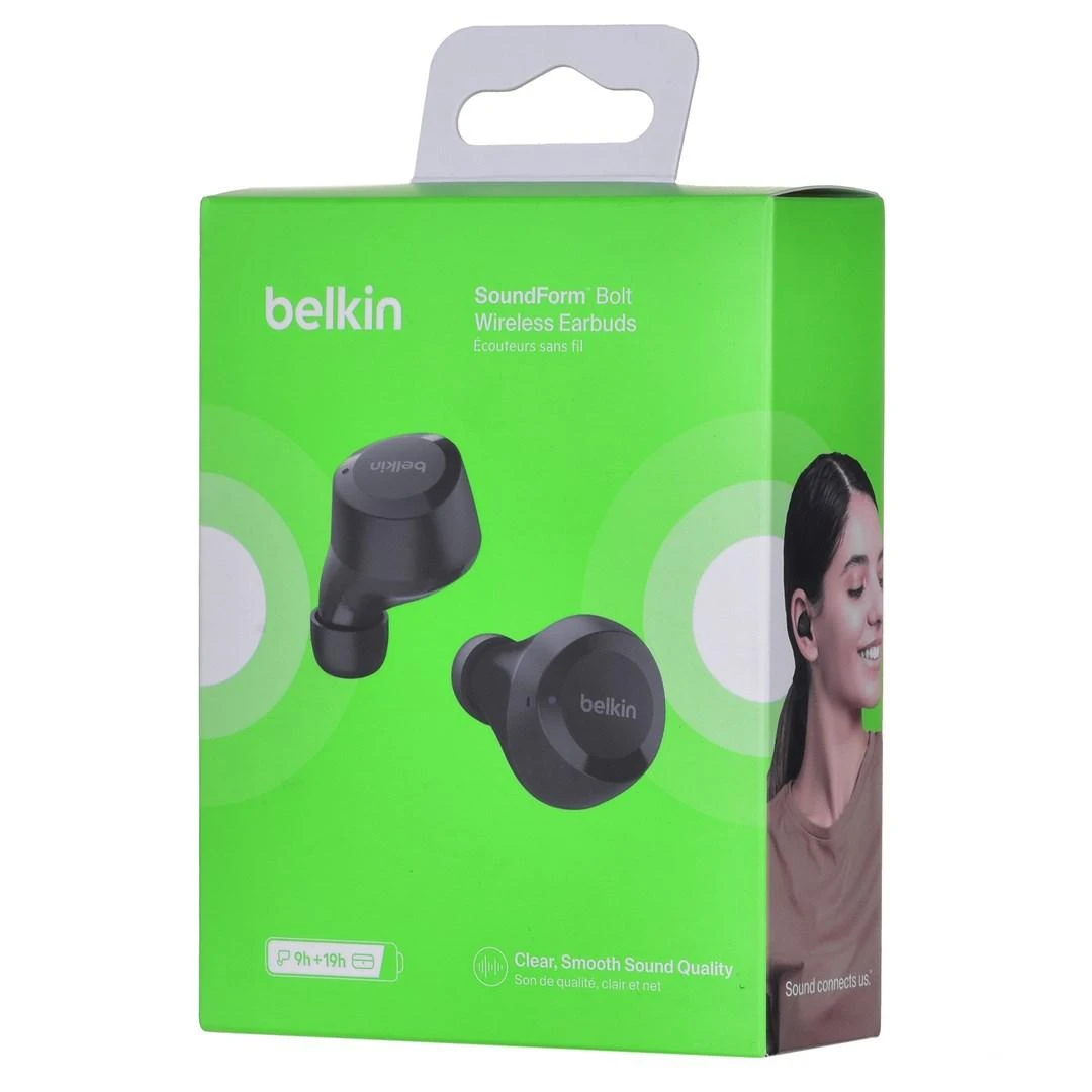 Belkin SoundForm Bolt Ausinės Juodas