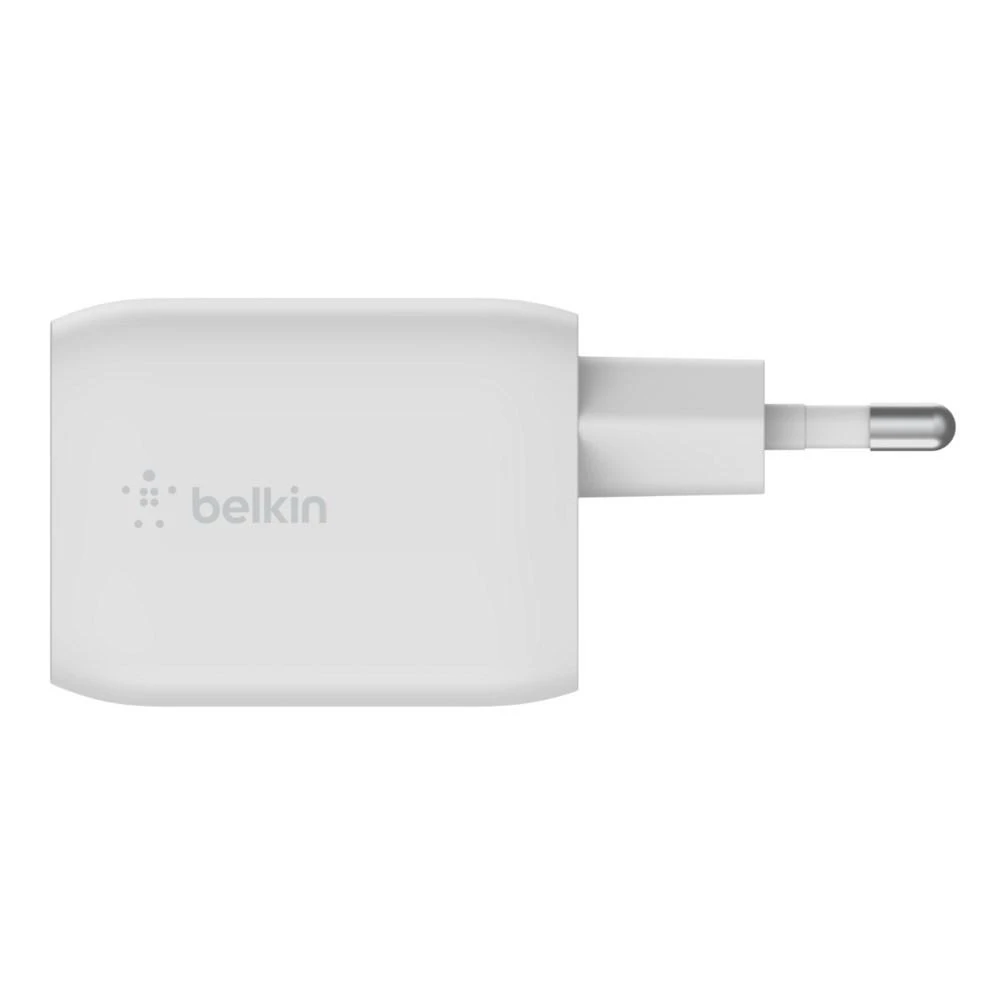 Įkroviklis - Belkin WCH013vfWH 65W GaN Dvigubas USB-C Baltas