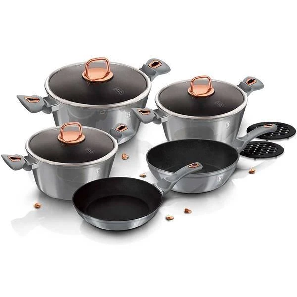 PUODŲ RINKINYS 10 ELE. BERLINGER HAUS METALLIC MOONLIGHT BH-6020