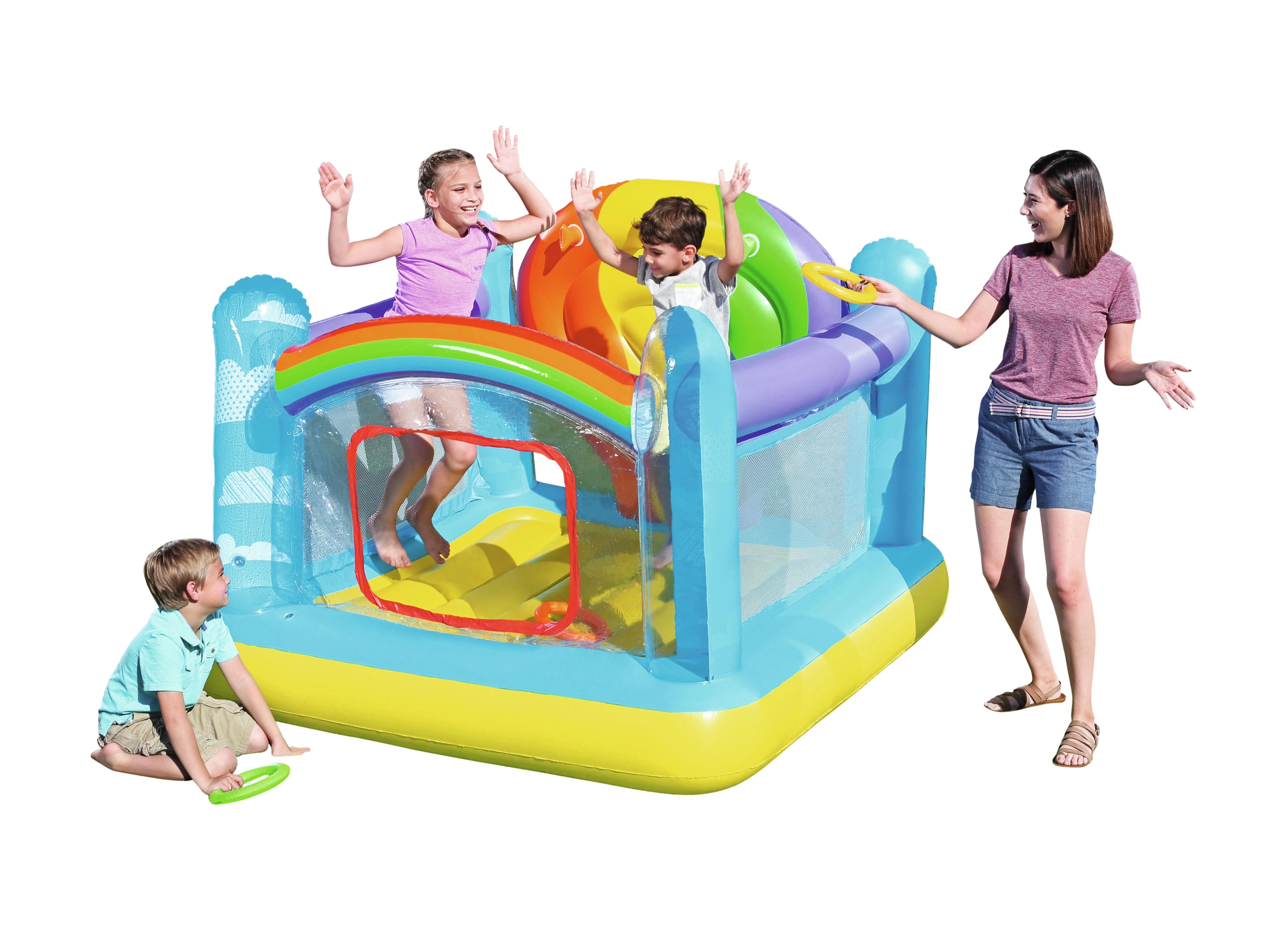 BESTWAY pripučiamas batutas Hot Air Balloon Bouncer 1.75m x 1.73m x 1.37m, 52269