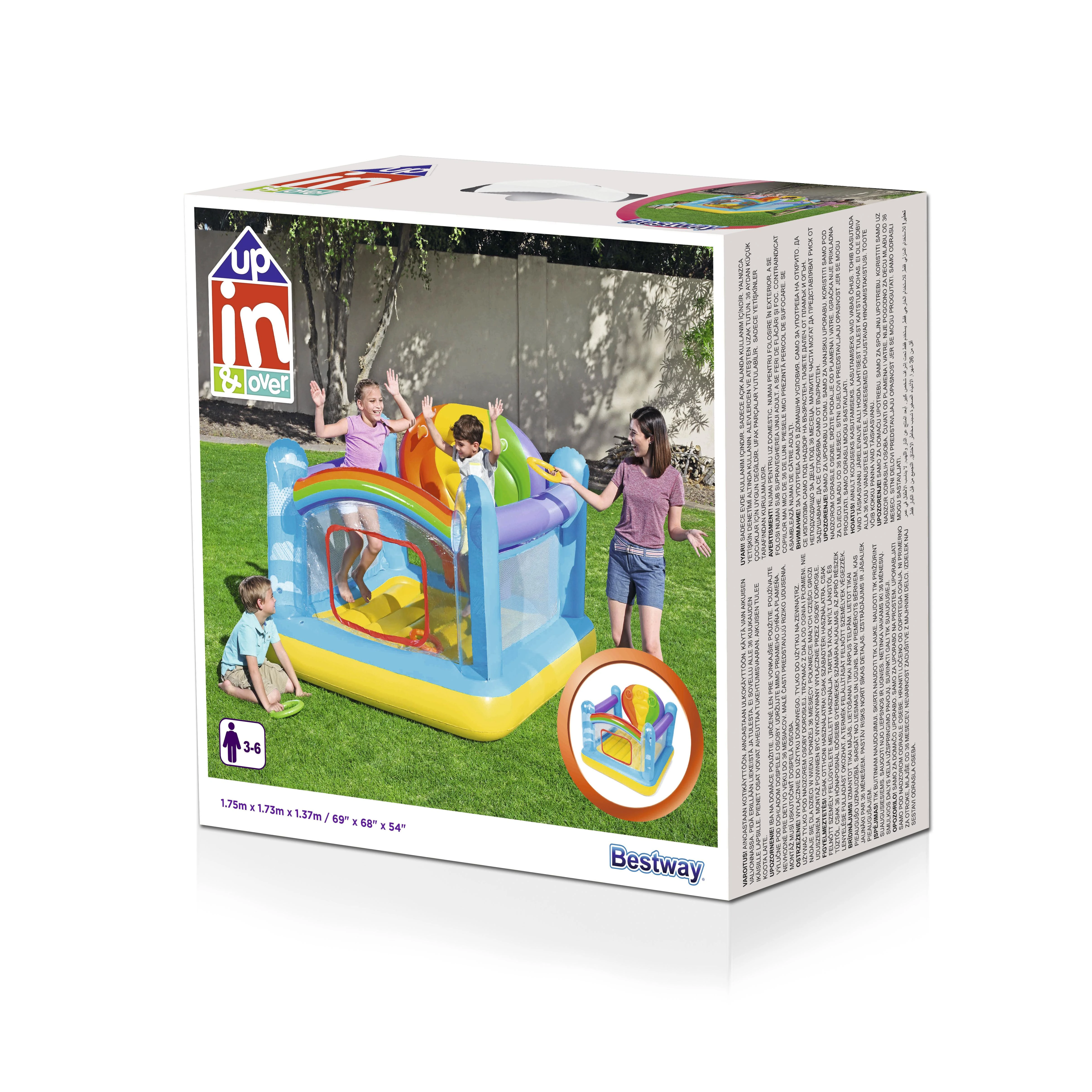 BESTWAY pripučiamas batutas Hot Air Balloon Bouncer 1.75m x 1.73m x 1.37m, 52269