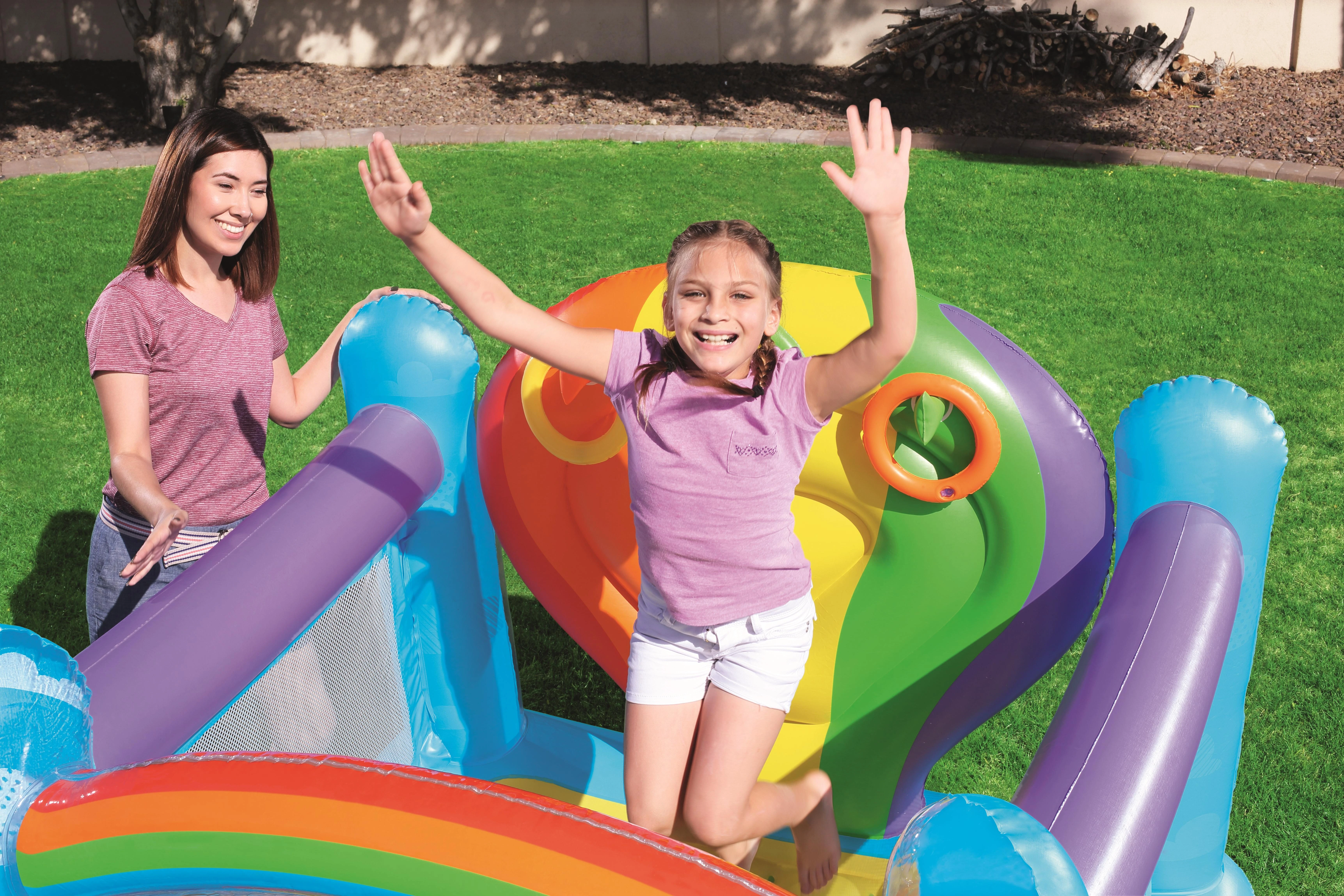 BESTWAY pripučiamas batutas Hot Air Balloon Bouncer 1.75m x 1.73m x 1.37m, 52269