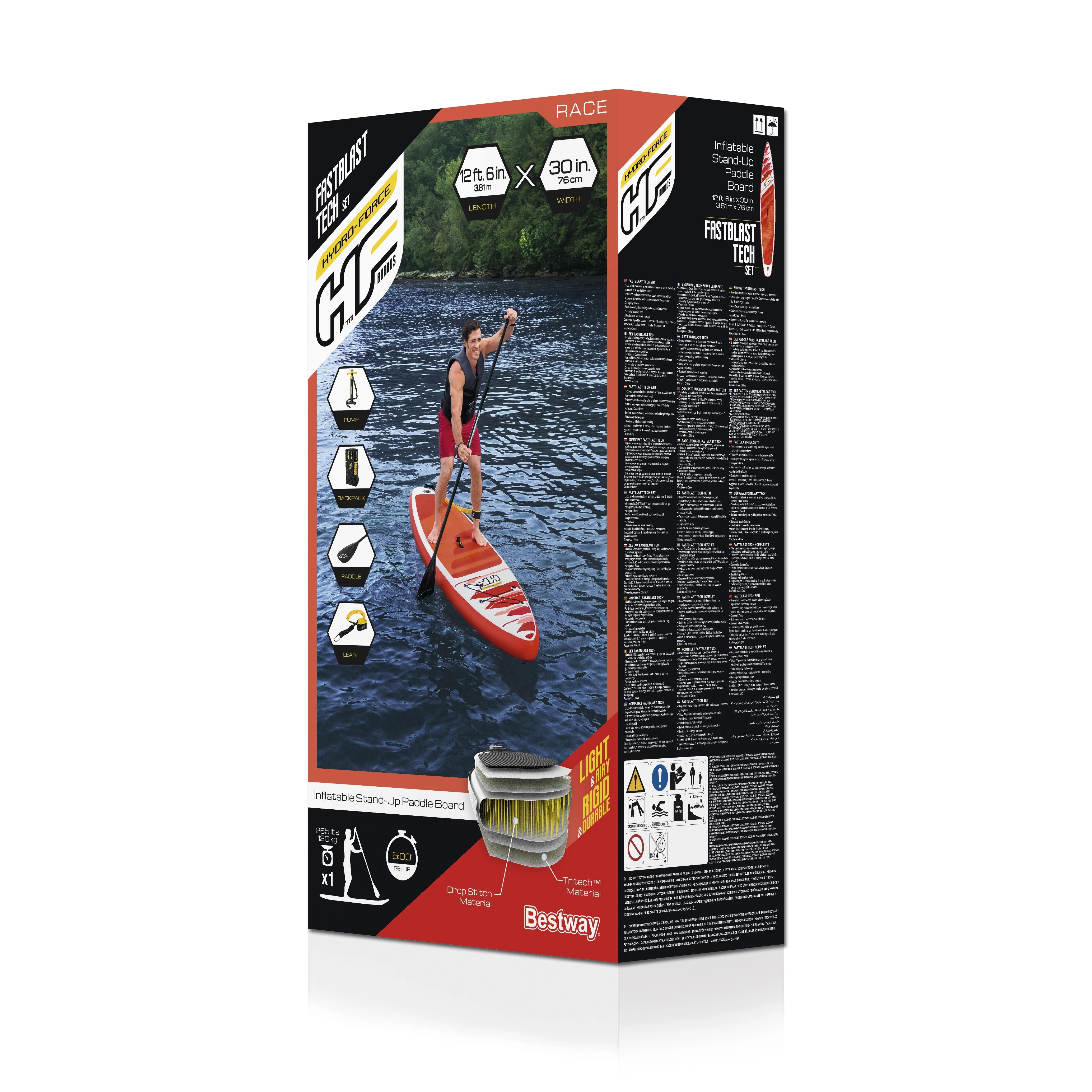 Bestway Hydro-Force Fastblast Tech Set Irklentė, 381x76x15cm