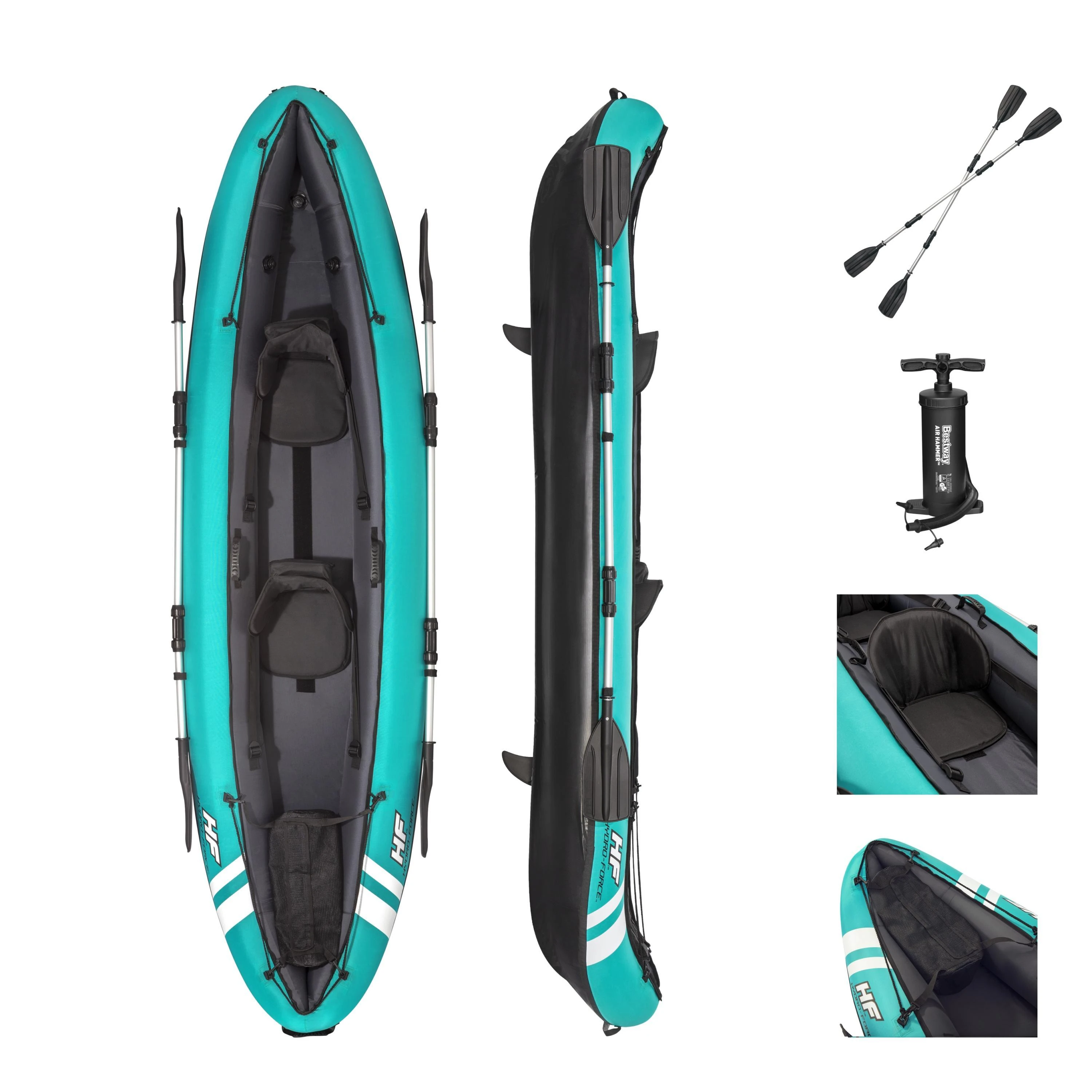 Bestway Hydro-Force Ventura X2 Baidarė, 330x86cm