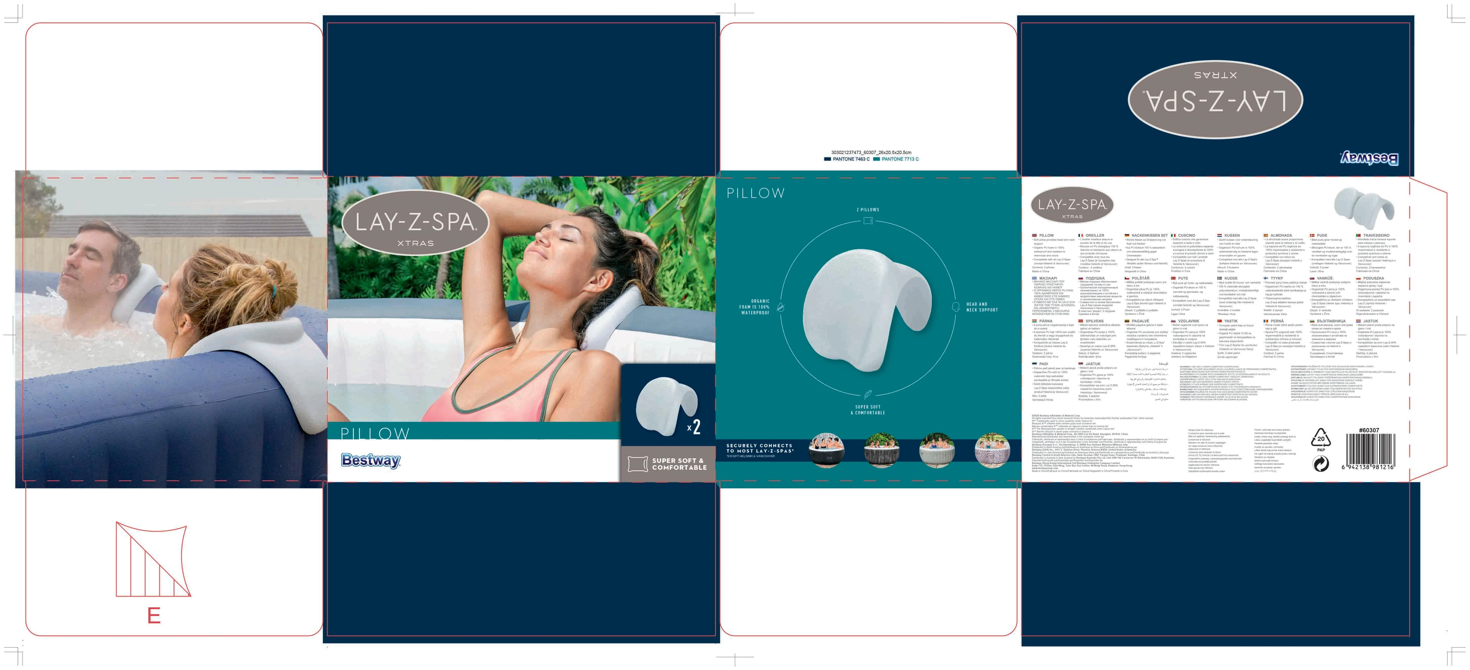 Bestway Lay-Z-Spa Pagalvėlė, 25x19,5x17,5cm
