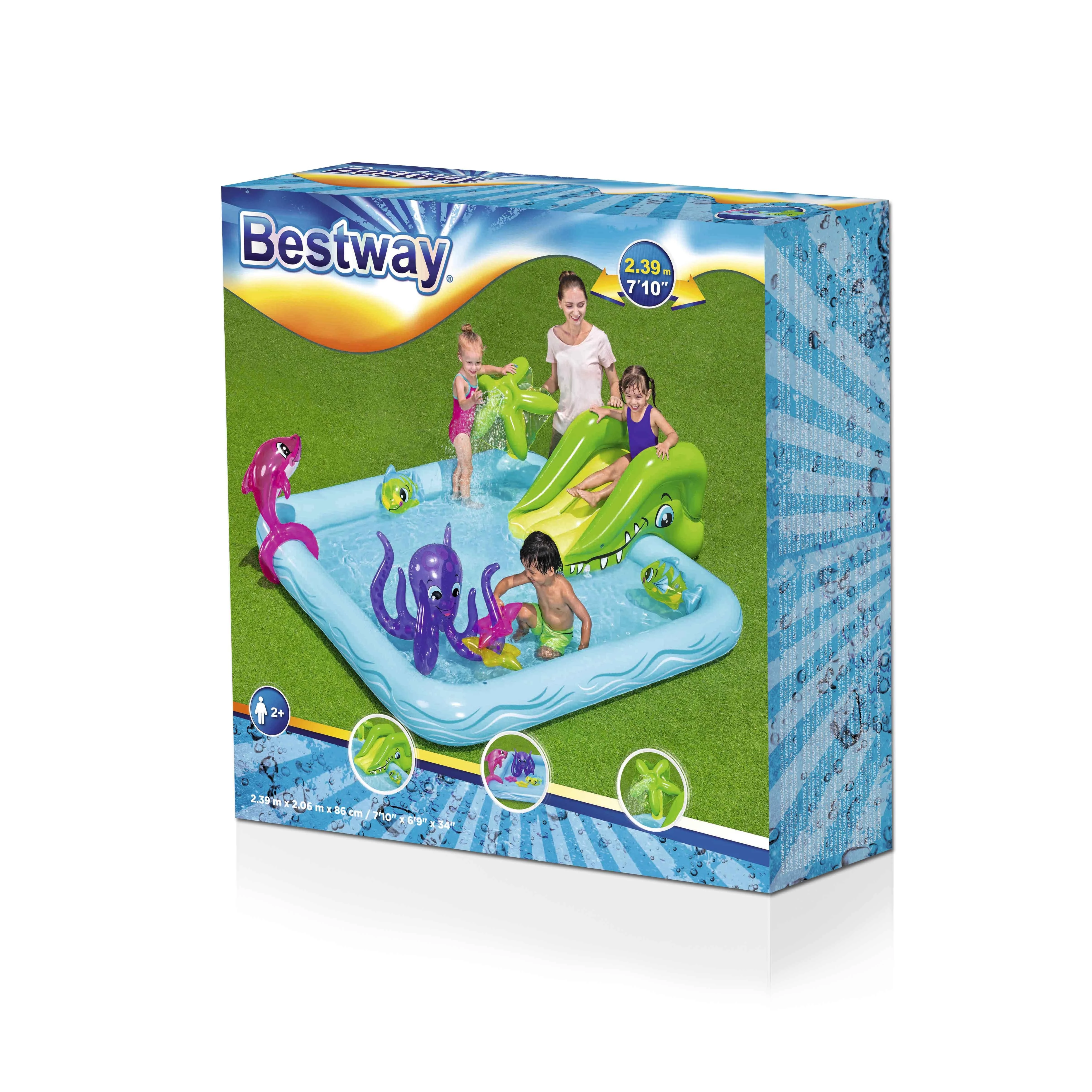 BESTWAY baseinas Fantastiškas akvariumas 239cm x 206cm x 86cm, 53052B