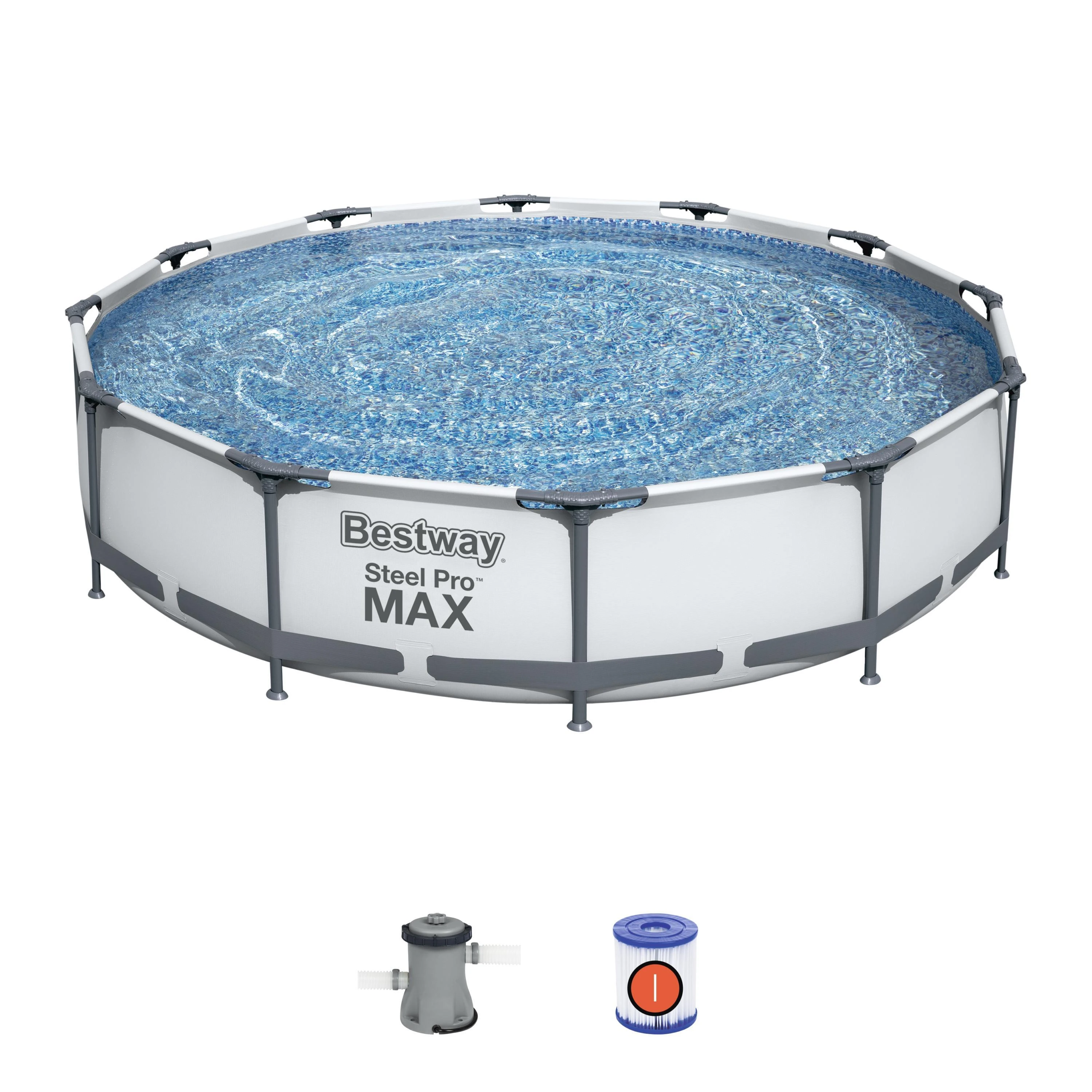 Karkasinis baseinas Bestway Steel Pro MAX su filtravimo sistema