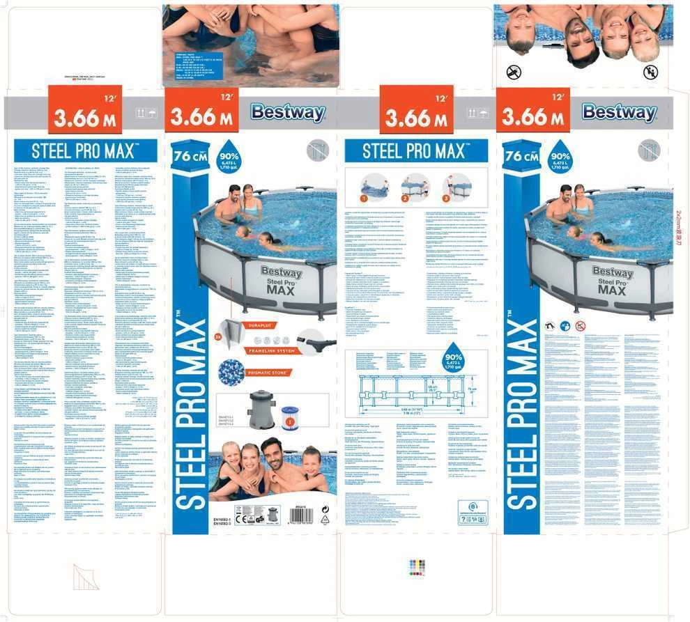 Bestway karkasinis baseinas 366cm Steel Pro Max (56416)