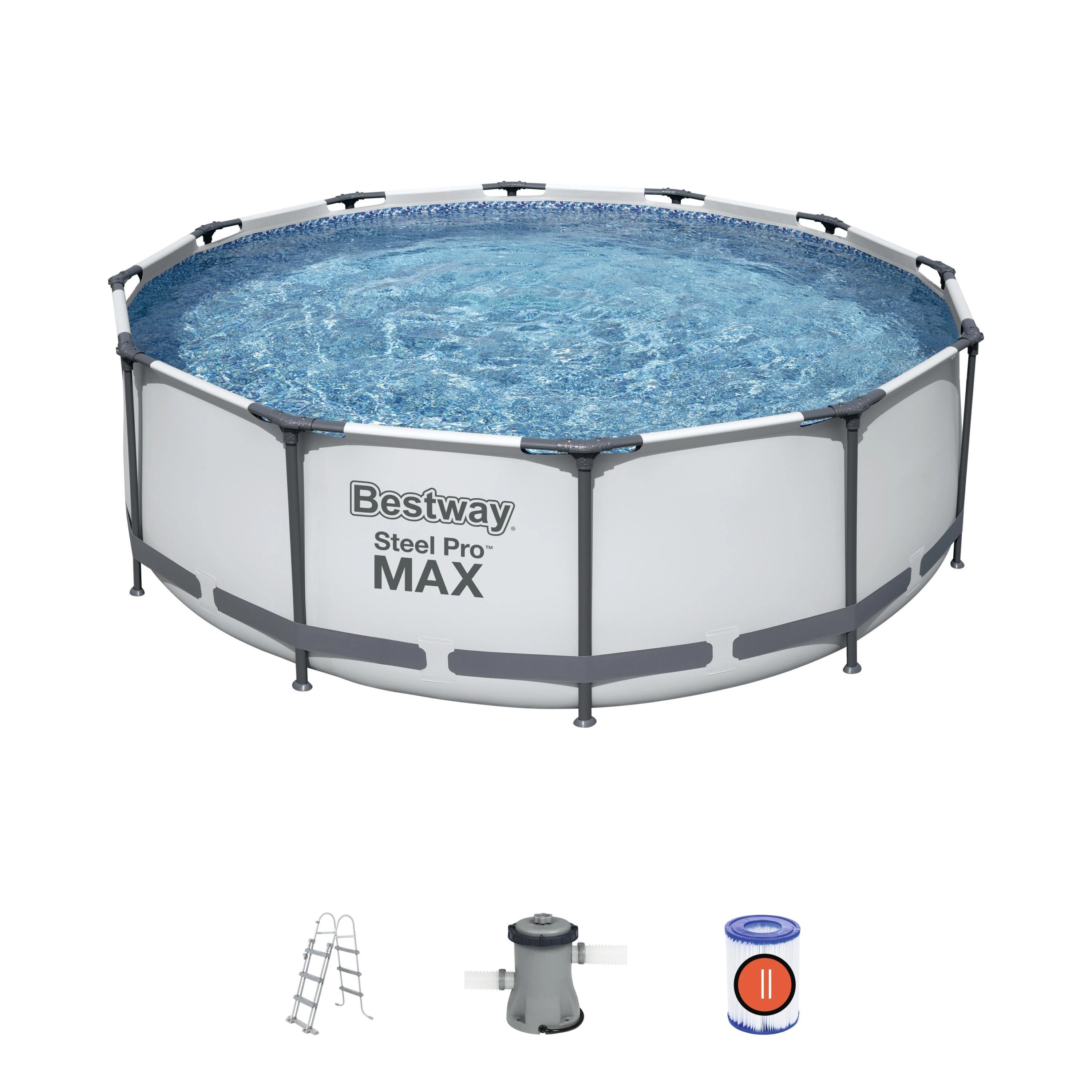 „BestWay Pool Steel Pro MAX“ baseino komplektas, apvalus, 366 x 100 cm