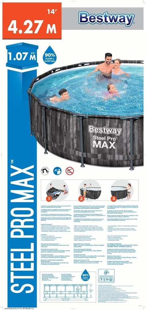 BESTWAY baseinas 4.27m x 1.07m, 5614Z