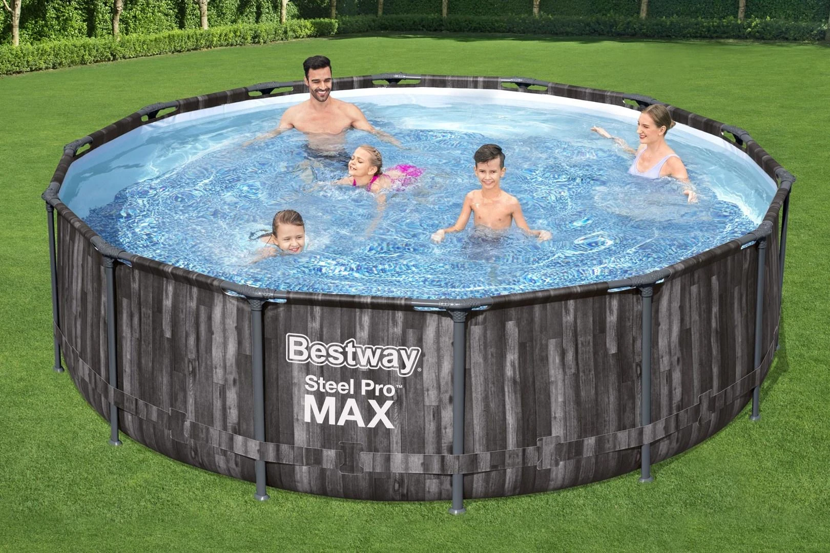 Bestway karkasinis baseinas su medienos imitacija