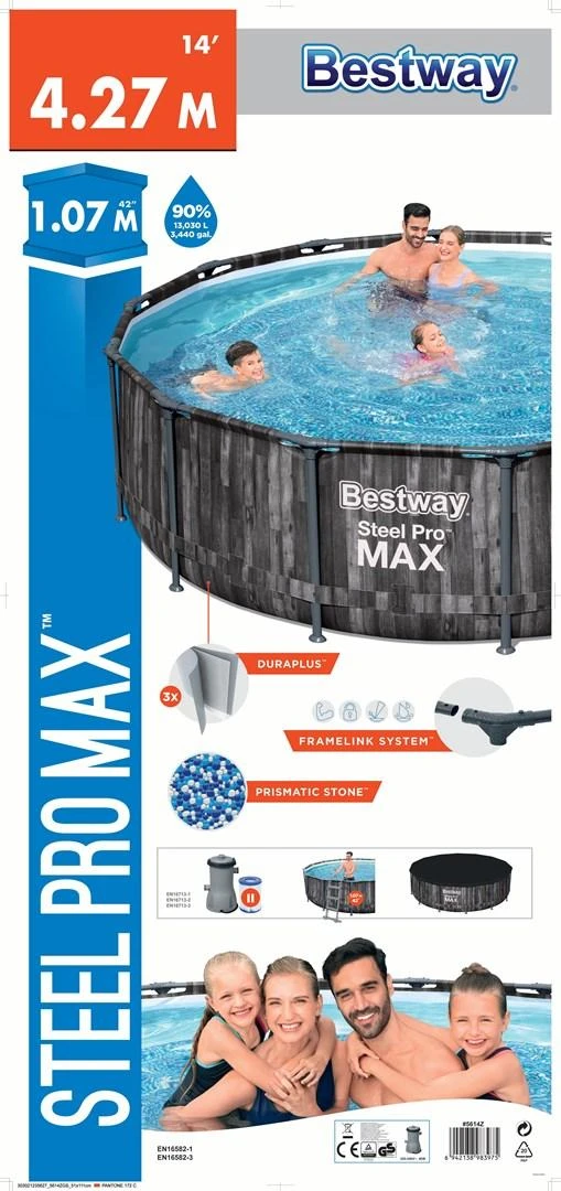 BESTWAY baseinas 4.27m x 1.07m, 5614Z