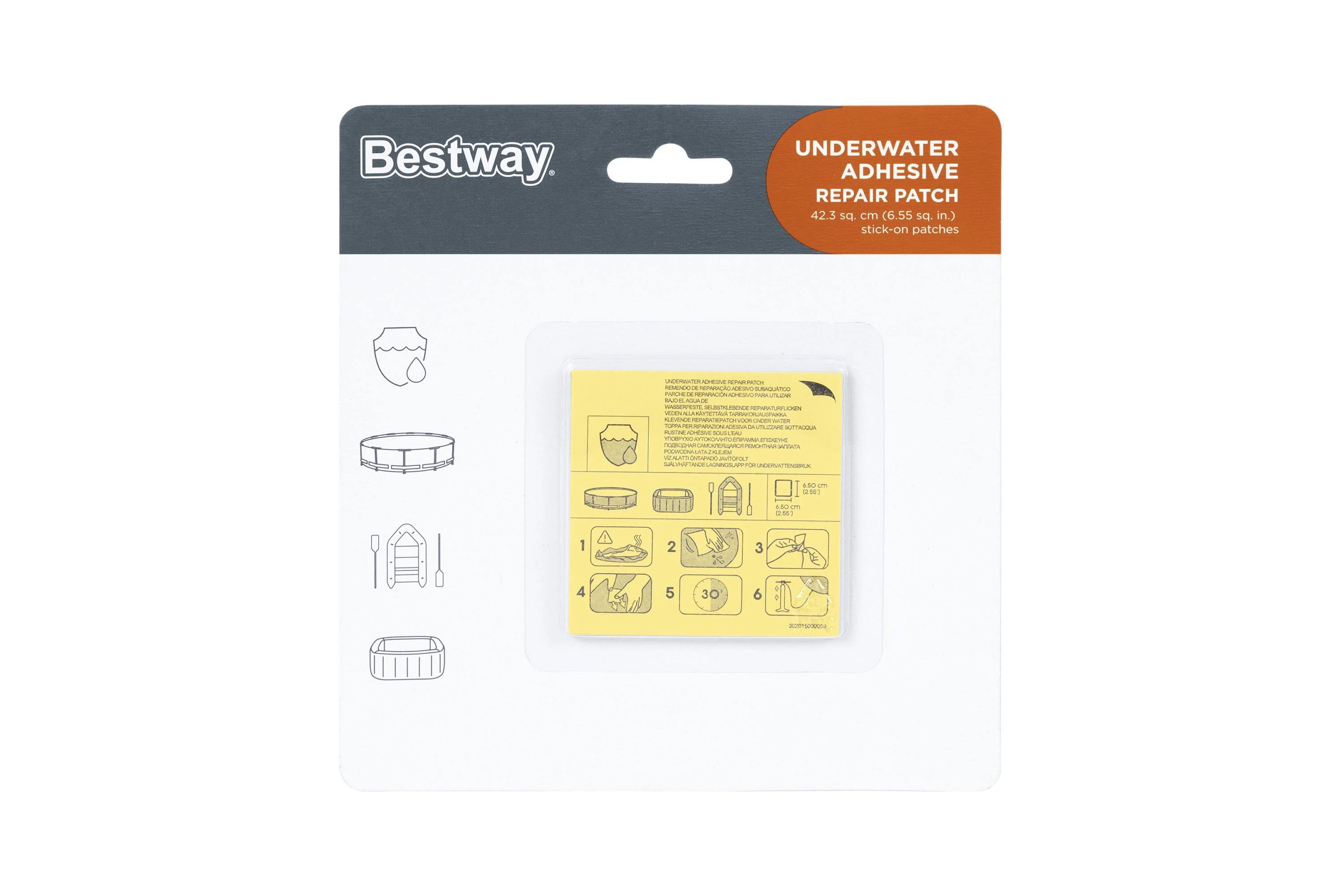 Bestway vandeniui atsparus remonto rinkinys Patches 62091