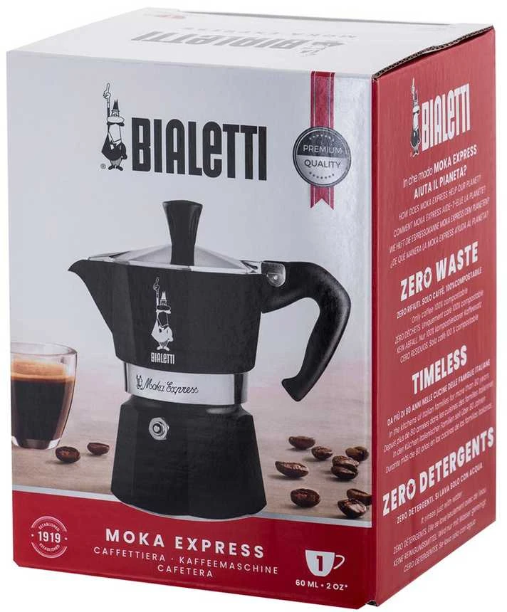 Bialetti 4951 Moka kavinukas Juodas