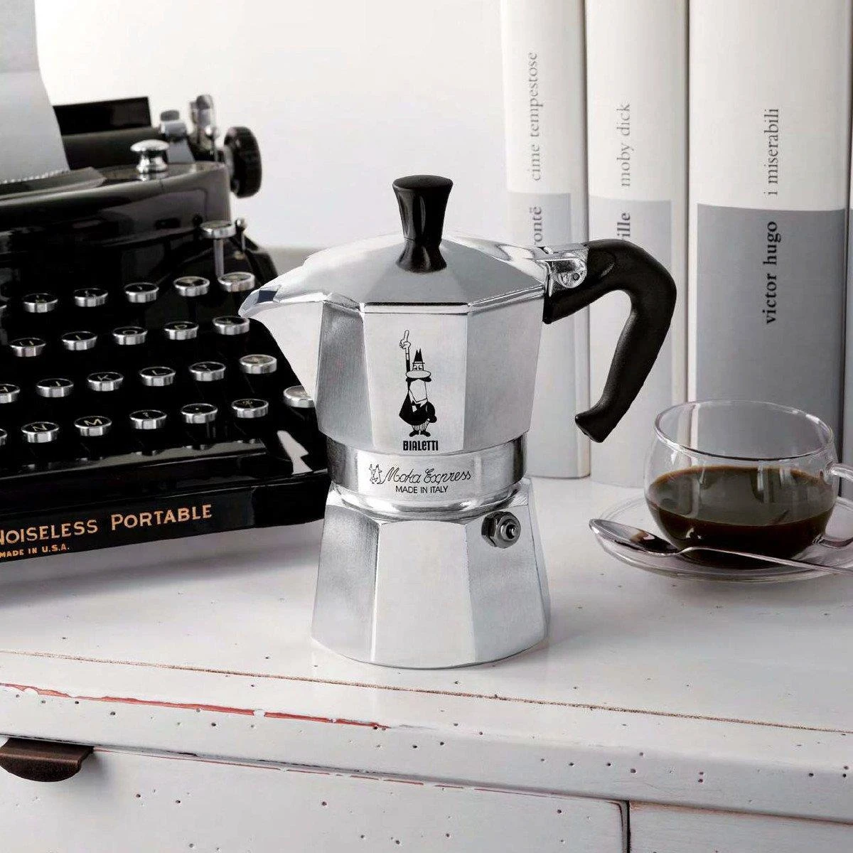 Kavinukas Bialetti Moka Express 60 ml, sidabro spalvos