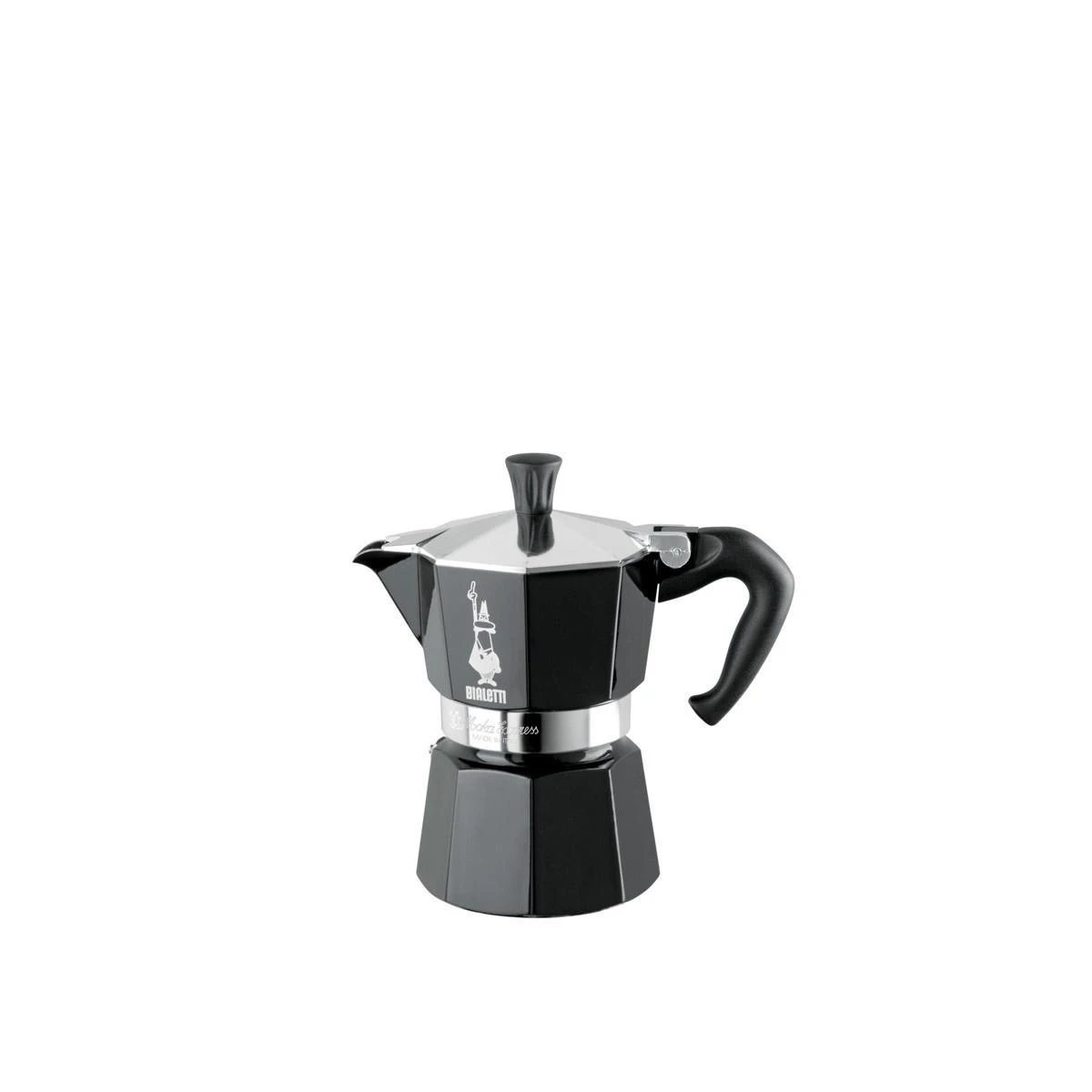 Bialetti Moka Express juodos spalvos kavinukas