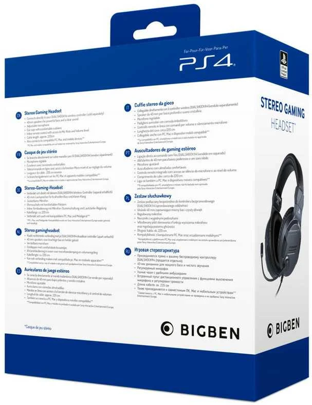Žaidimų ausinės PS4 V3 Titan, Official Playstation Gaming Headset