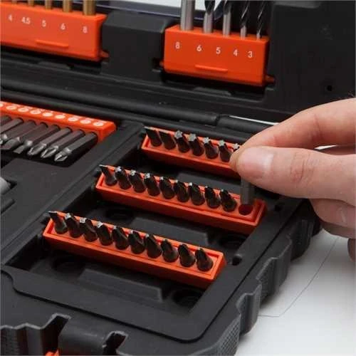 Grąžtas Black & Decker BD Rinkinys AKCESORIÓW 76szt.