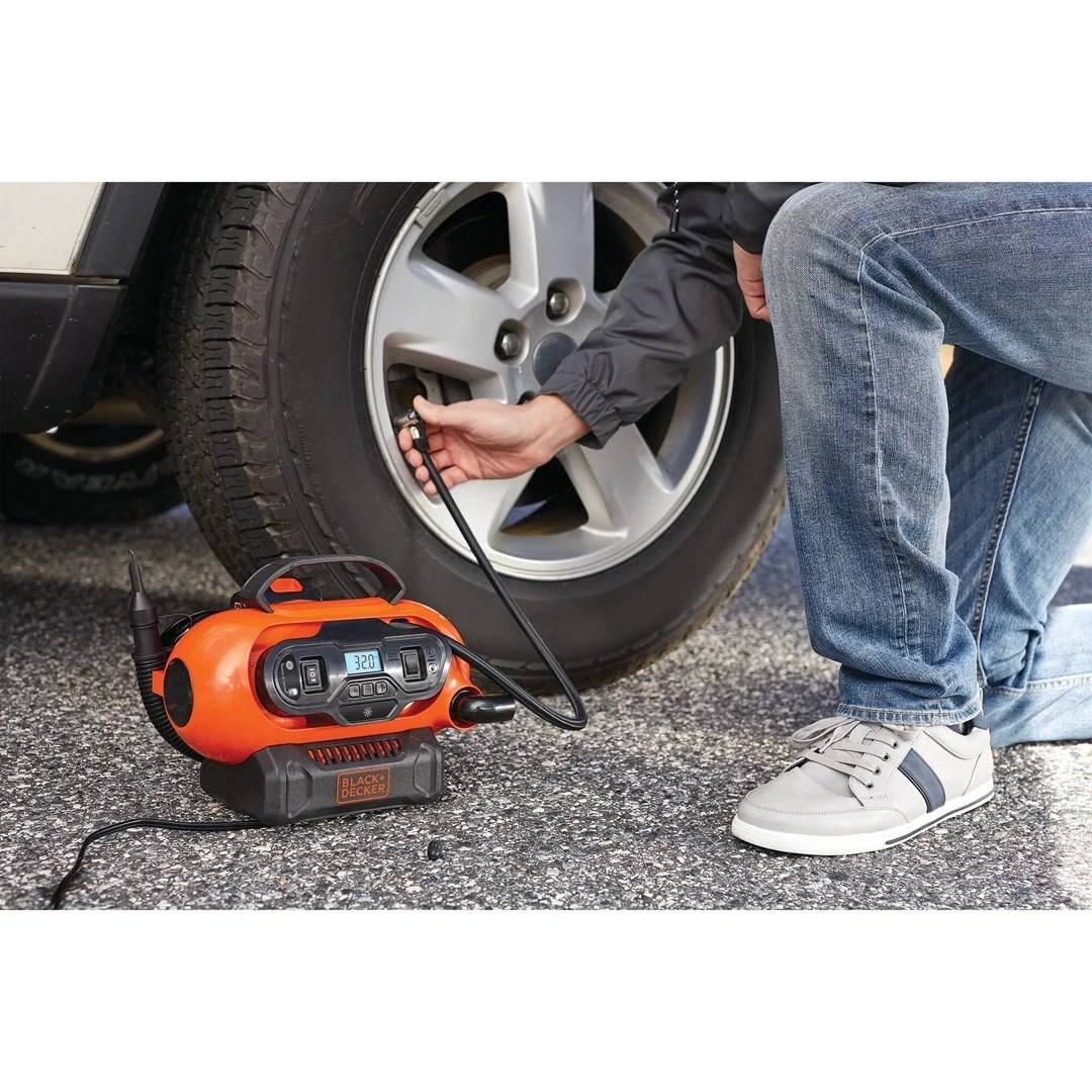 Black & Decker Oro kompresorius Juodas & Decker - BDCINF18N-QS | 12V/230V