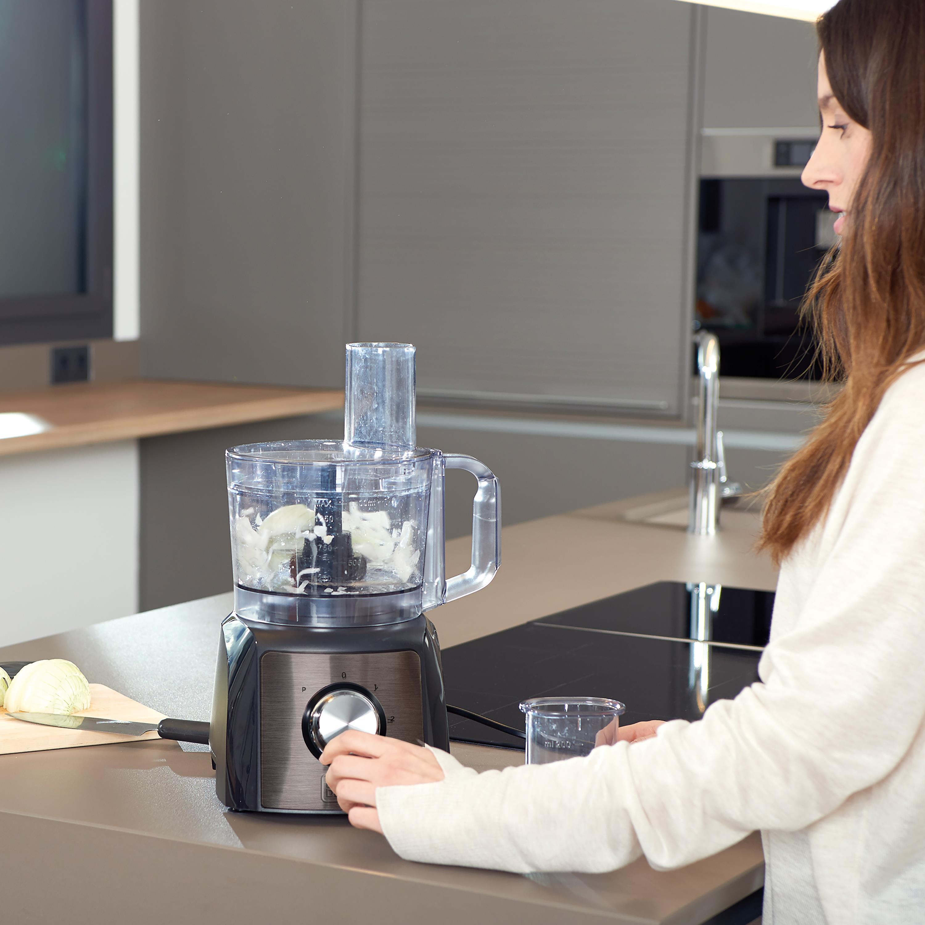 Virtuvinis kombainas Black & Decker juodas+decker Food processor Juodas & Decker BXFPA1200E (1200W)