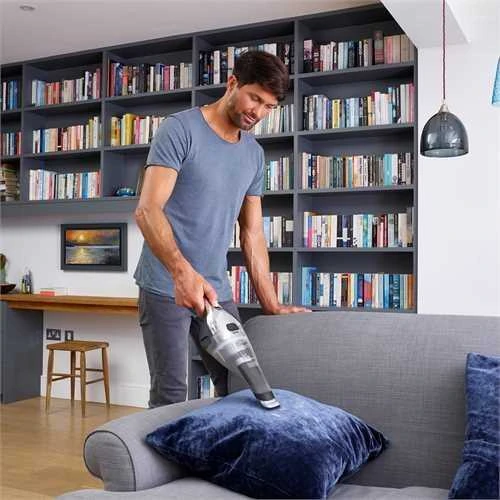 Black & Decker Juodas & Decker Juodas & DECKER | Dulkių siurblys | NVC220WC-QW | Belaidis veikimas | Rankena | 7,2 V | Pilkas