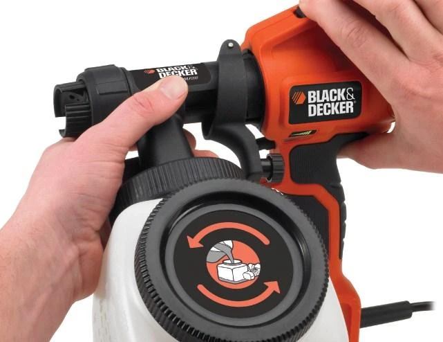 Black & Decker Juodas + DECKER DAŽAI / PURŠKIMO pistoletas 400W