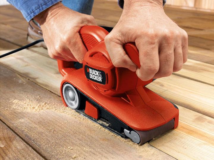 Black & Decker Juodas + DECKER DIRŽINIS ŠLIUOTUVAS 720 W 75 x 457 mm KA86