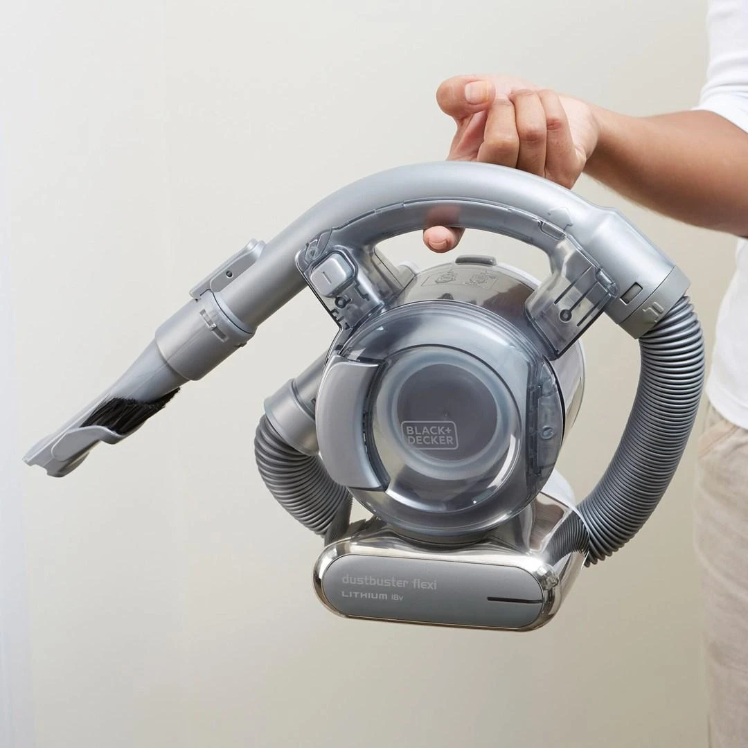 Dulkių siurblys Black & Decker Juodas & Decker dulkių siurblio baterija Juodas & Decker DustBuster Flexi PD1820L-QW (sidabrinis spalva)