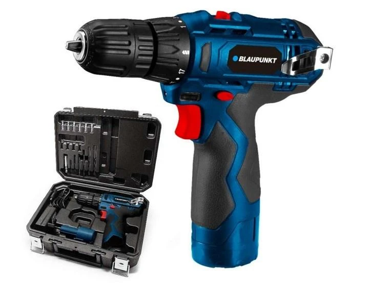 Blaupunkt CD3010 12V ličio jonų gręžtuvas/suktuvas (įkroviklis ir baterija yra komplekte)