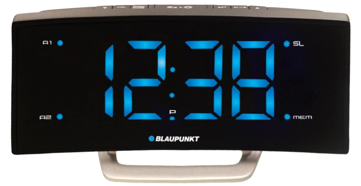 Blaupunkt CR7BK radio Clock Analog & digital Nerūdijantis plienas