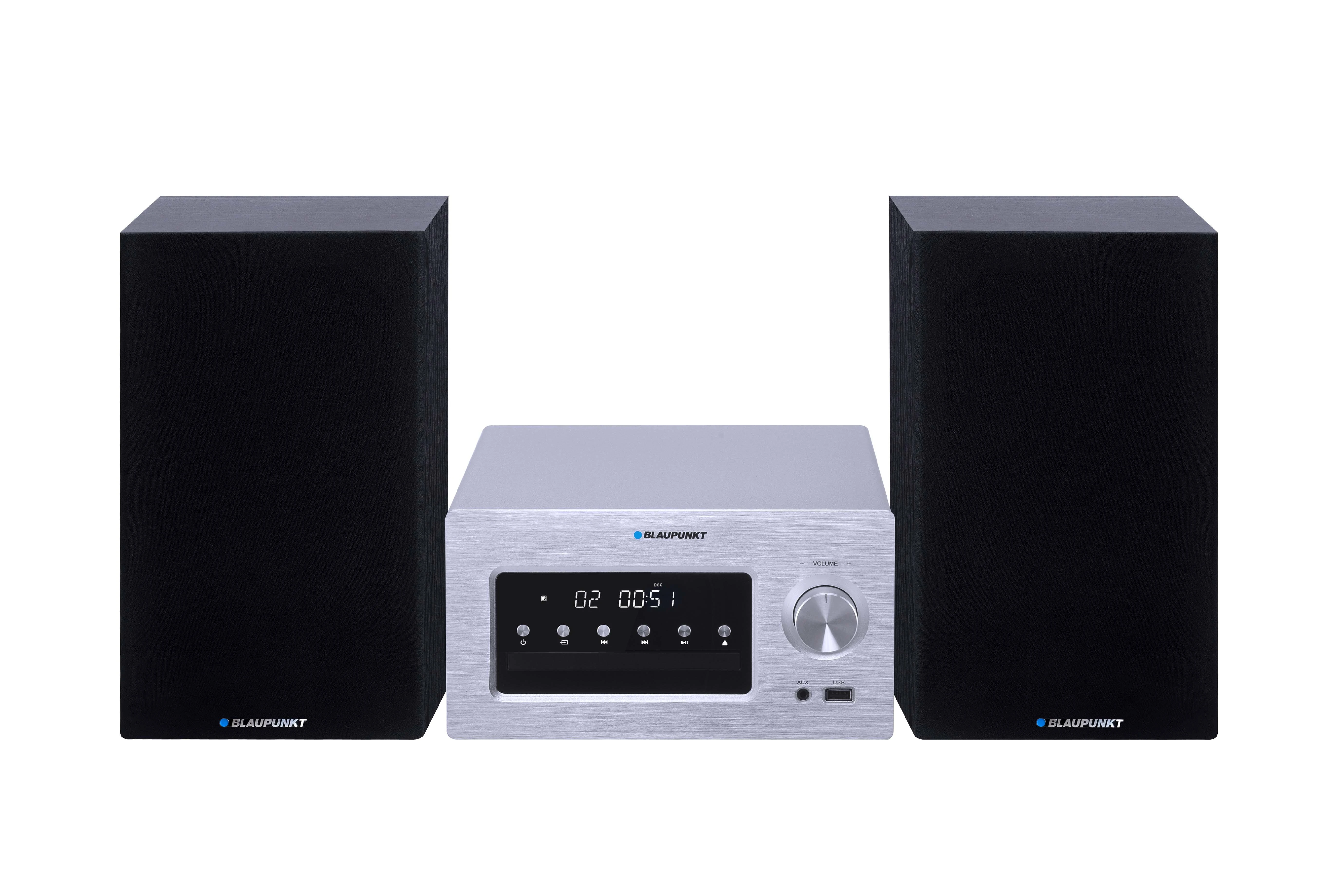 Muzikinis centras Garsiakalbis - Blaupunkt MS70BT 140W Laidinis ir Belaidis Juodas/Pilkas