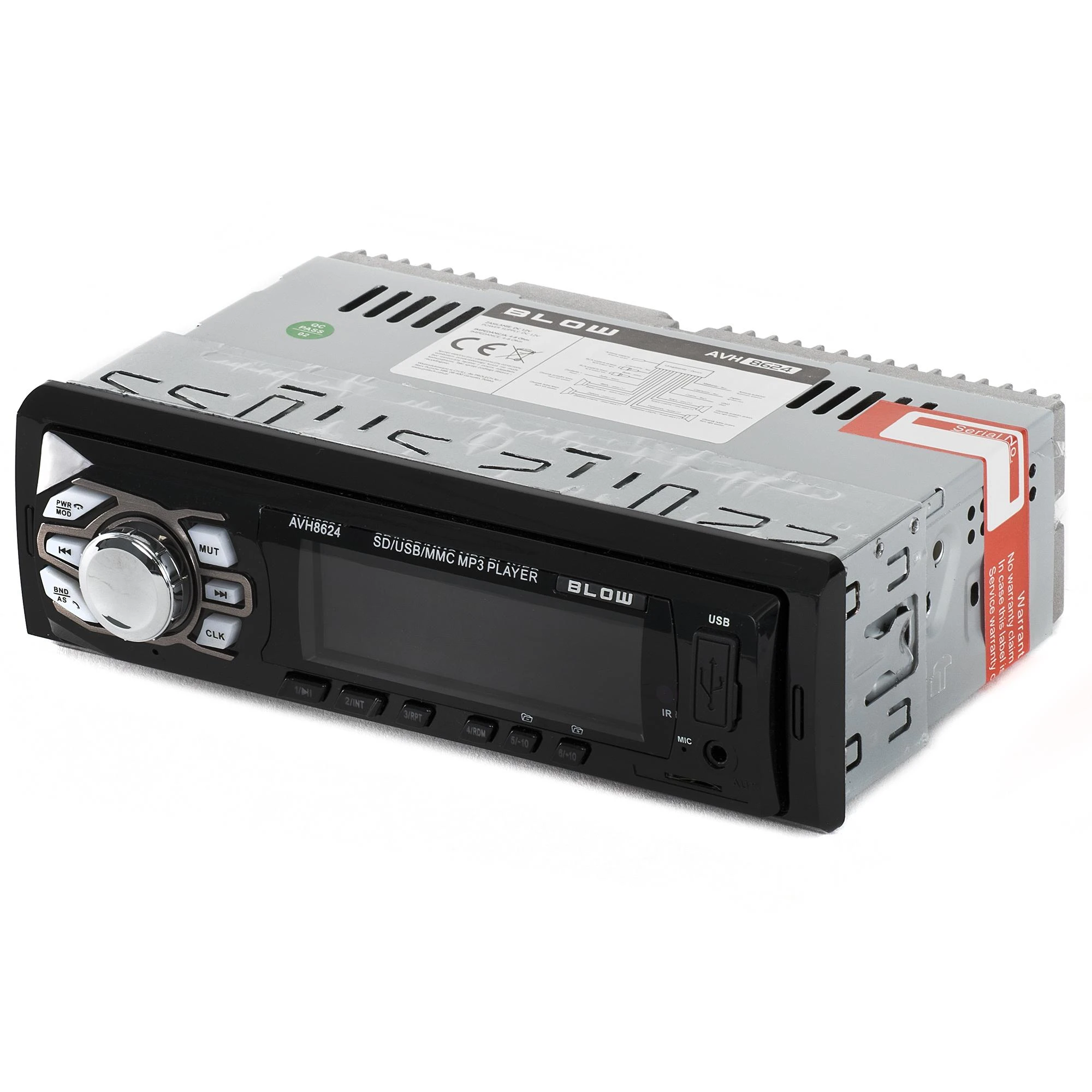 Automagnetola BLOW 78-269 radijas AVH-8624 MP3/USB/SD/MMC/BLUETOOTH + REMOTE
