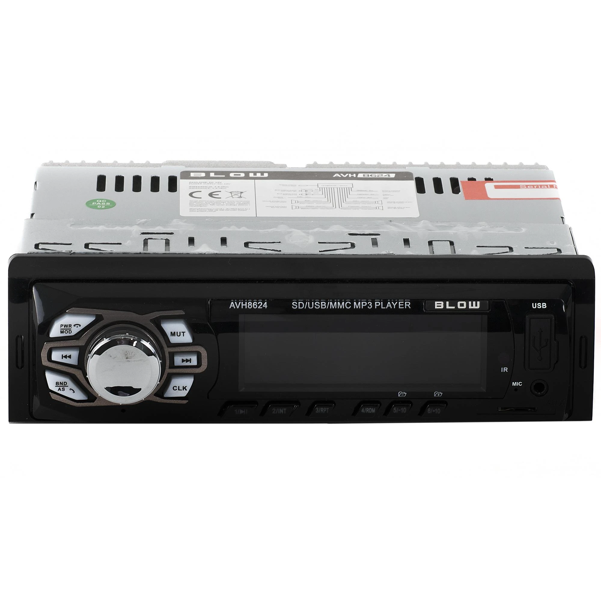 Automagnetola BLOW 78-269 radijas AVH-8624 MP3/USB/SD/MMC/BLUETOOTH + REMOTE