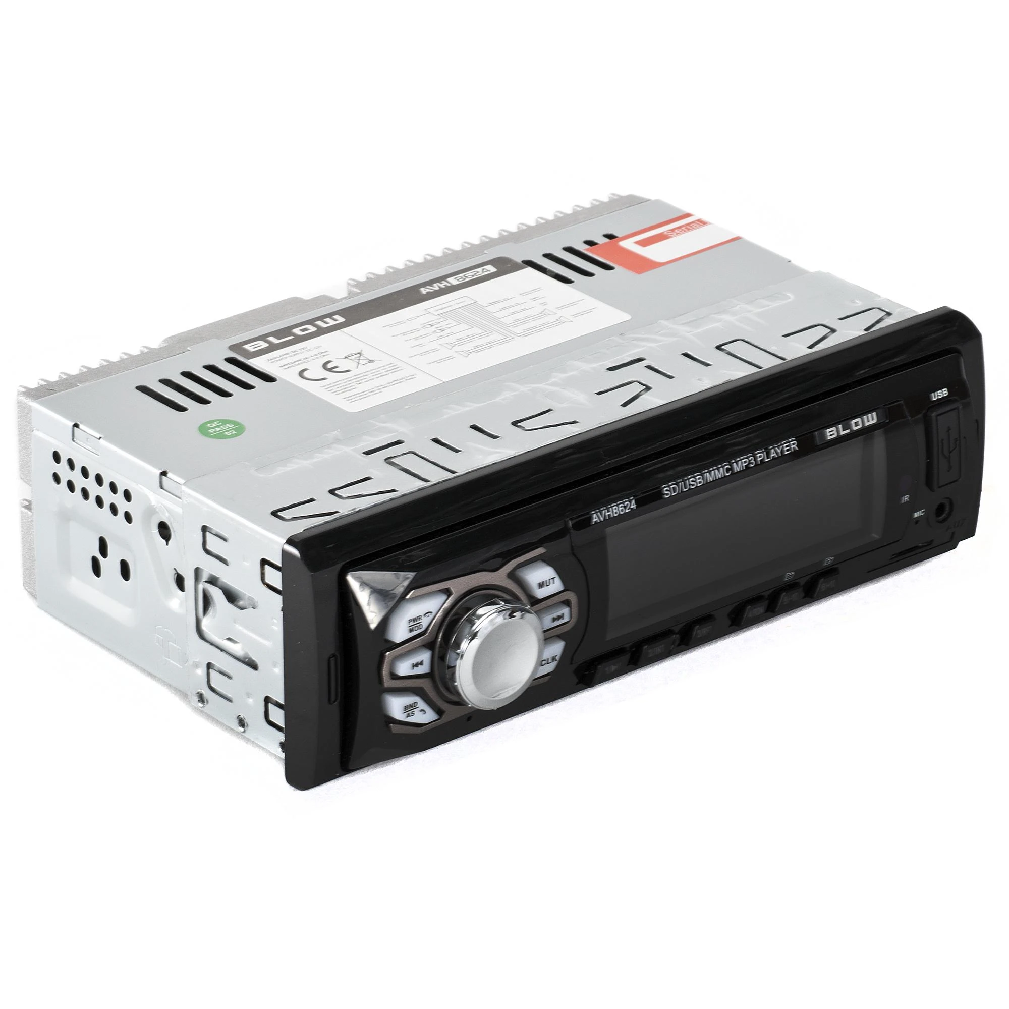 Automagnetola BLOW 78-269 radijas AVH-8624 MP3/USB/SD/MMC/BLUETOOTH + REMOTE
