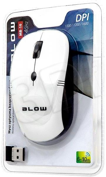 BLOW 84-001 BLOW Optinė Belaidė pelė MB-10 USB baltas