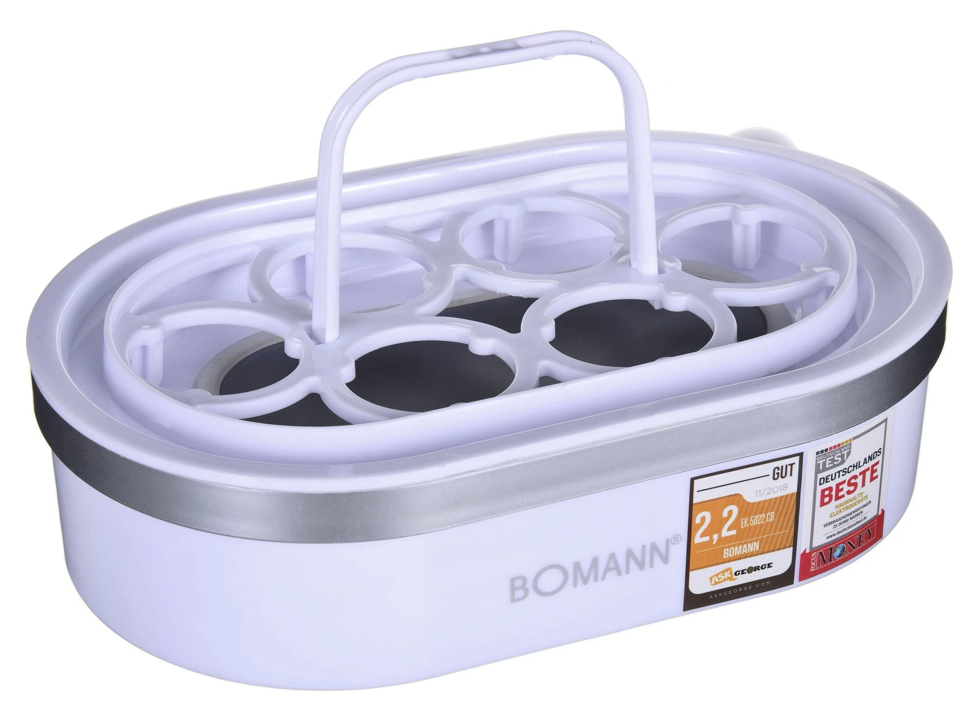 Bomann kiaušinių viryklė EK 5022 Balta, 400 W
