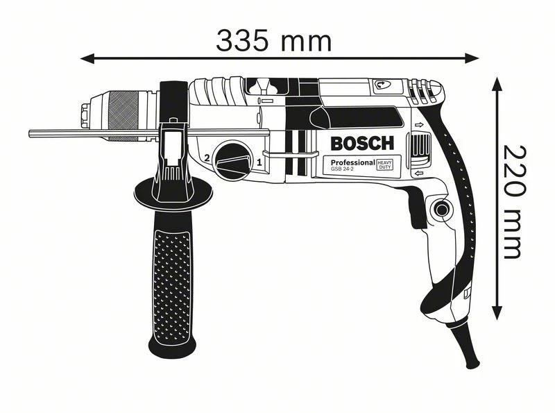 Bosch Smūginis gręžtuvas GSB 24-2