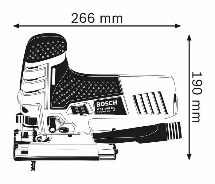 Siaurapjūklis Bosch GST150CE