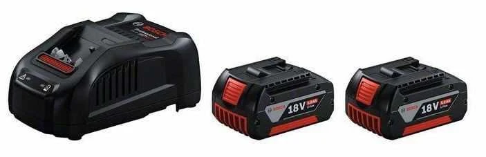 Bosch rinkinys akumuliatoriai GBA 18 V-Li 2x5,0 Ah + kroviklis GAL 1880 CV