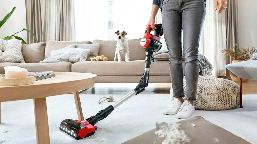 Bosch Įkraunamasis dulkių siurblys Unlimited 7 ProAnimal, Raudonos spalvos (BCS711PET)